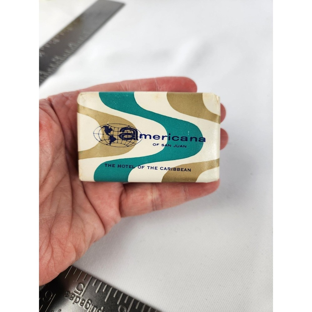 Vintage Travel Soap Bar‎ Americana Hotel in San Juan Puerto Rico
